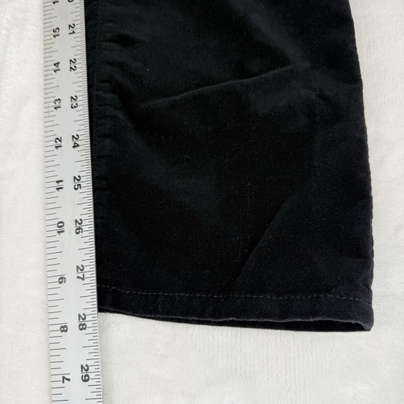 Talbots Velvet Pants Womens 8P Black Flawless Five Pocket Straight Curvy - Picture 11 of 11